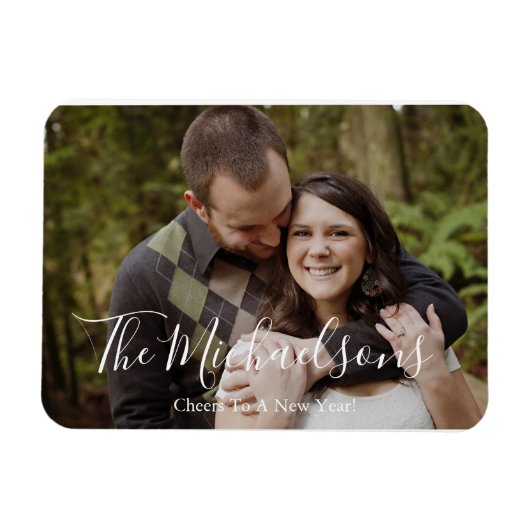 Ein Foto-Weihnachtsmagnet für ein neues Jahr Magnet (Horizontal)