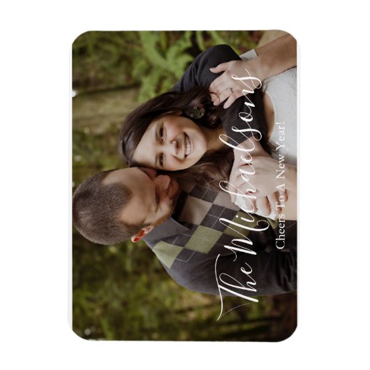 Ein Foto-Weihnachtsmagnet für ein neues Jahr Magnet (Vertikal)