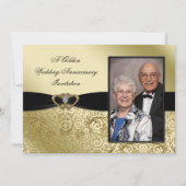 Ein Foto zum 50. Hochzeitstag Einladung (Vorderseite)