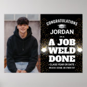 Ein Foto zum Schweißen von Abschluss-Glückwünschen Poster (Vorne)