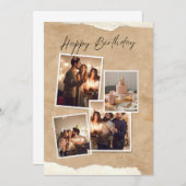 Ein FotoCollage zeitloser Erinnerungen"? Einladung (Vorne/Hinten)