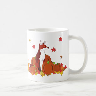Ein Fox im Kürbis-Flecken (Ernte-Zeit!) Kaffeetasse
