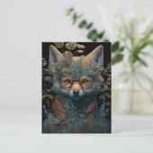 Ein Fox in Brille Postkarte (Stehend Vorderseite)