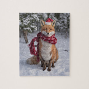 Ein Fox zu Weihnachten Puzzle