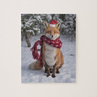 Ein Fox zu Weihnachten Puzzle