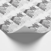 Ein Foxy Fox Geschenkpapier (Ecke)