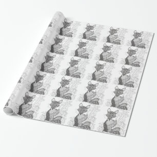 Ein Foxy Fox Geschenkpapier