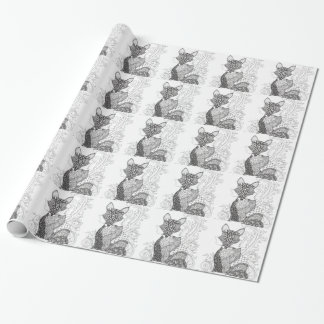 Ein Foxy Fox Geschenkpapier