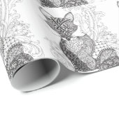 Ein Foxy Fox Geschenkpapier (Rolleneckpunkt)