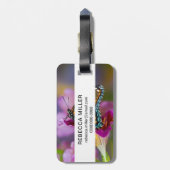 Ein Frack Butterfly Gepäckanhänger (Rückseite vertikal)