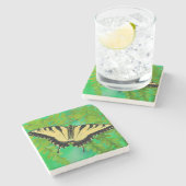 Ein Frack-Schmetterling-Landing Steinuntersetzer (Seitenansicht)