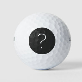 Ein Fragezeichen Golfball