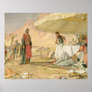 Ein Frank-Lager in der Wüste vom Berg Sinai, 1 Poster
