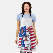 Ein französischer Bulldogge mit amerikanischer Fla Schürze (Getragen)