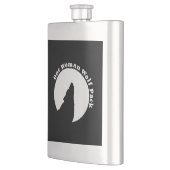 Ein Frauen-Wolfsrudel Flachmann (Links)