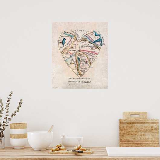 Ein Frauenherz Poster (Küche)