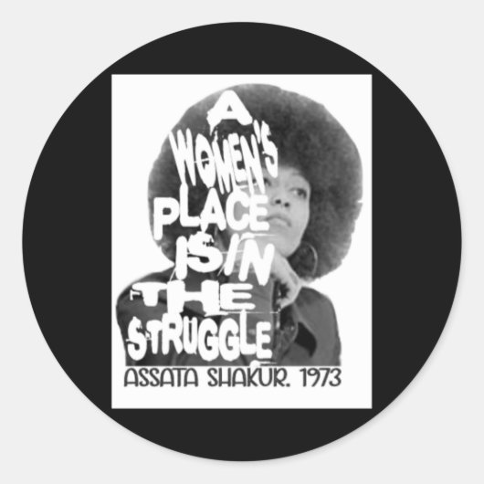 Ein Frauenplatz - Ata Shakur Sticker (Vorderseite)