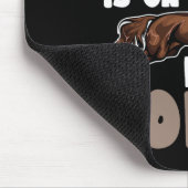 Ein Frauenplatz ist auf ihrem Pferd - Pferderennfa Mousepad (Ecke)