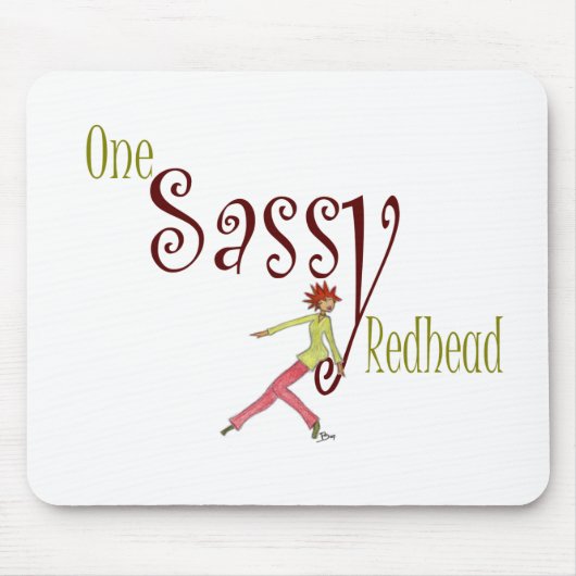 Ein frecher Redhead Mousepad (Vorne)