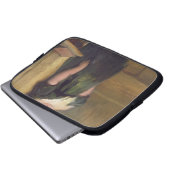 Ein freches Kind (Öl auf Leinwand) Laptopschutzhülle (Vorne Knopf)