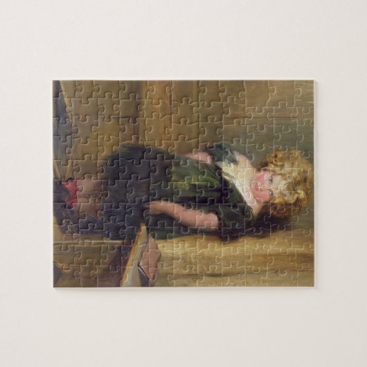 Ein freches Kind (Öl auf Leinwand) Puzzle (Horizontal)