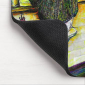 Ein freier Tag von Verrückt Mousepad (Ecke)
