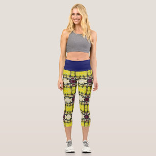 Ein freier Tag von Verrücktheit Capri Leggings