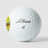 Ein freier Tag von Verrücktheit Golfball (Logo)
