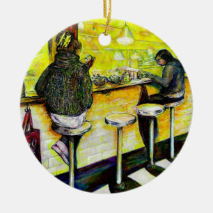 Ein freier Tag von Verrücktheit Keramik Ornament