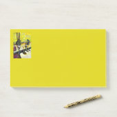 Ein freier Tag von Verrücktheit Post-it Klebezettel (Auf Schreibtisch)