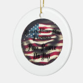 Ein freies Volk Keramik Ornament (Links)