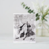 Ein Freiwilliger unter den Horror der Verdauung Postkarte (Stehend Vorderseite)