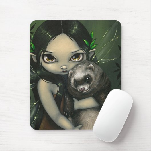 "Ein Frettchen und sein feenhaftes" Mousepad (Mit Mouse)