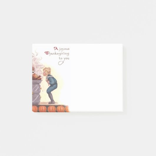 Ein freudige Erntedank-Post-Itanmerkungen Post-it Klebezettel (Vorderseite)