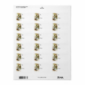 Ein freudiger Weihnachtsgeschenk-Tag Adressaufkleber (Vorne)