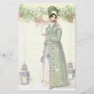 Ein freudiges Weihnachten - Jane Austen inspiriert Briefpapier