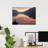 Ein Freund hört zu...Zitat Poster (Heimbüro)