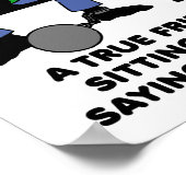 Ein Freund im Gefängnis Funny Poster (Ecke)