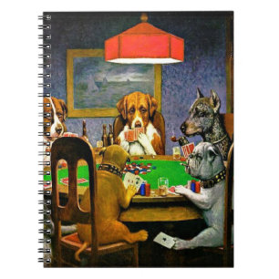 Ein Freund in der Not, Hunde spielen Poker, Notizblock