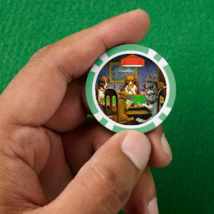 Ein Freund in der Not, Hunde spielen Poker, Pokerchips