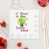 Ein Freund in der Not ist ein Freund Serviette (Beispiel)