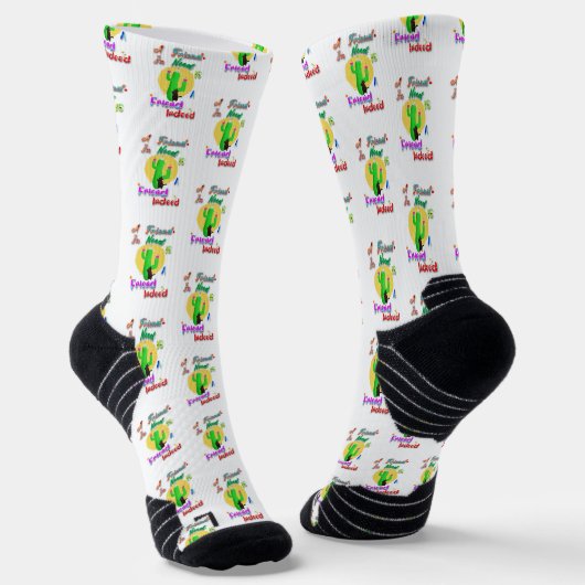 Ein Freund in der Not ist ein wahrer Freund Socken (Gewinkelt)