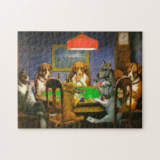 Ein Freund in Not Hunde Poker Funny spielen Puzzle