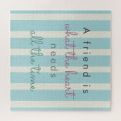 Ein Freund ist das, was das Herz Niedliche Freunds Puzzle (Horizontal)