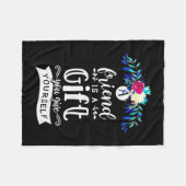 Ein Freund ist ein Geschenk Fleecedecke (Vorderseite (Horizontal))