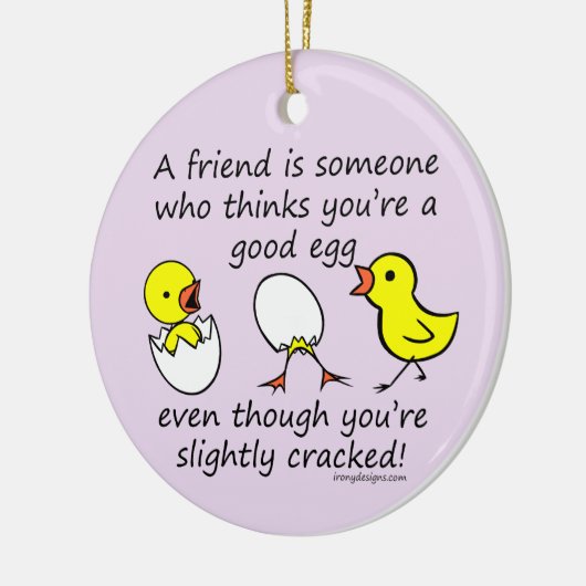Ein Freund ist ein Sprichwort für eine lustige BES Keramikornament (Links)