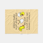 Ein Freund ist ein Zitat zur BESTE FREUNDIN Fleecedecke (Vorderseite (Horizontal))