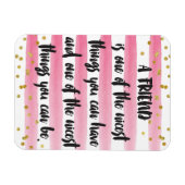 Ein Freund ist eines der schönsten Dinge, die man Magnet (Horizontal)