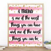Ein Freund ist eines der schönsten Dinge, die man Poster