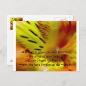 Ein Freund ist jemand, der den Sohn kennt.. Postkarte (Vorne/Hinten)